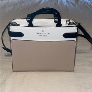 Kate Spade Black and Beige Satchel
